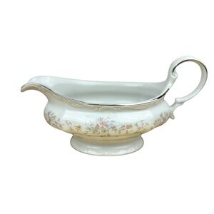 Johann Haviland Floral Splendor Handled Gravy Boat Bavaria Germany EUC